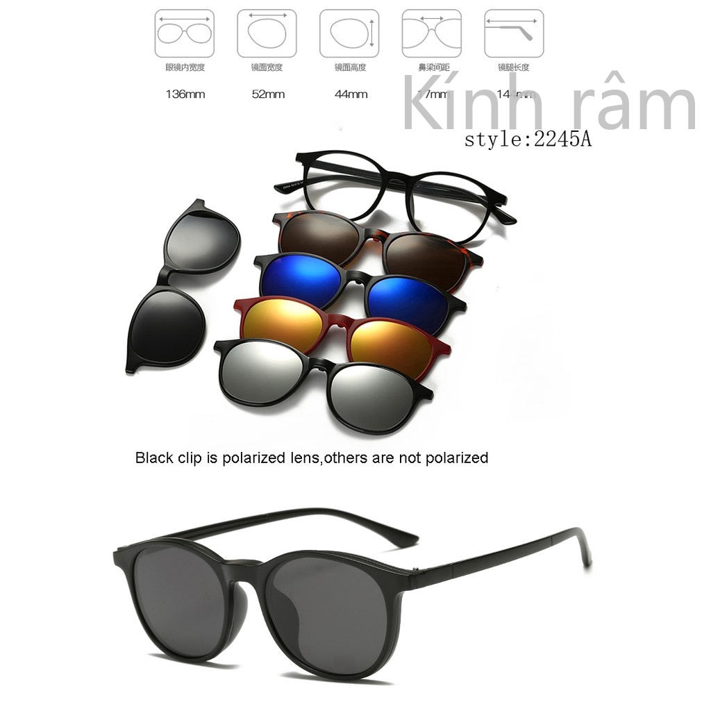 Kính râm với 5 kiểu ống phân cực