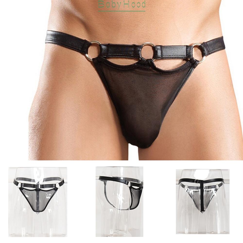 Male Thong Briefs Underpants Cock Underwear G-String Jockstrap Lingerie#BBHOOD