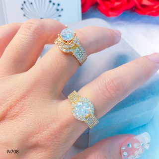 Nhẫn nữ, nhẫn hột cao đính đá thiết kế cao cấp Orin N708