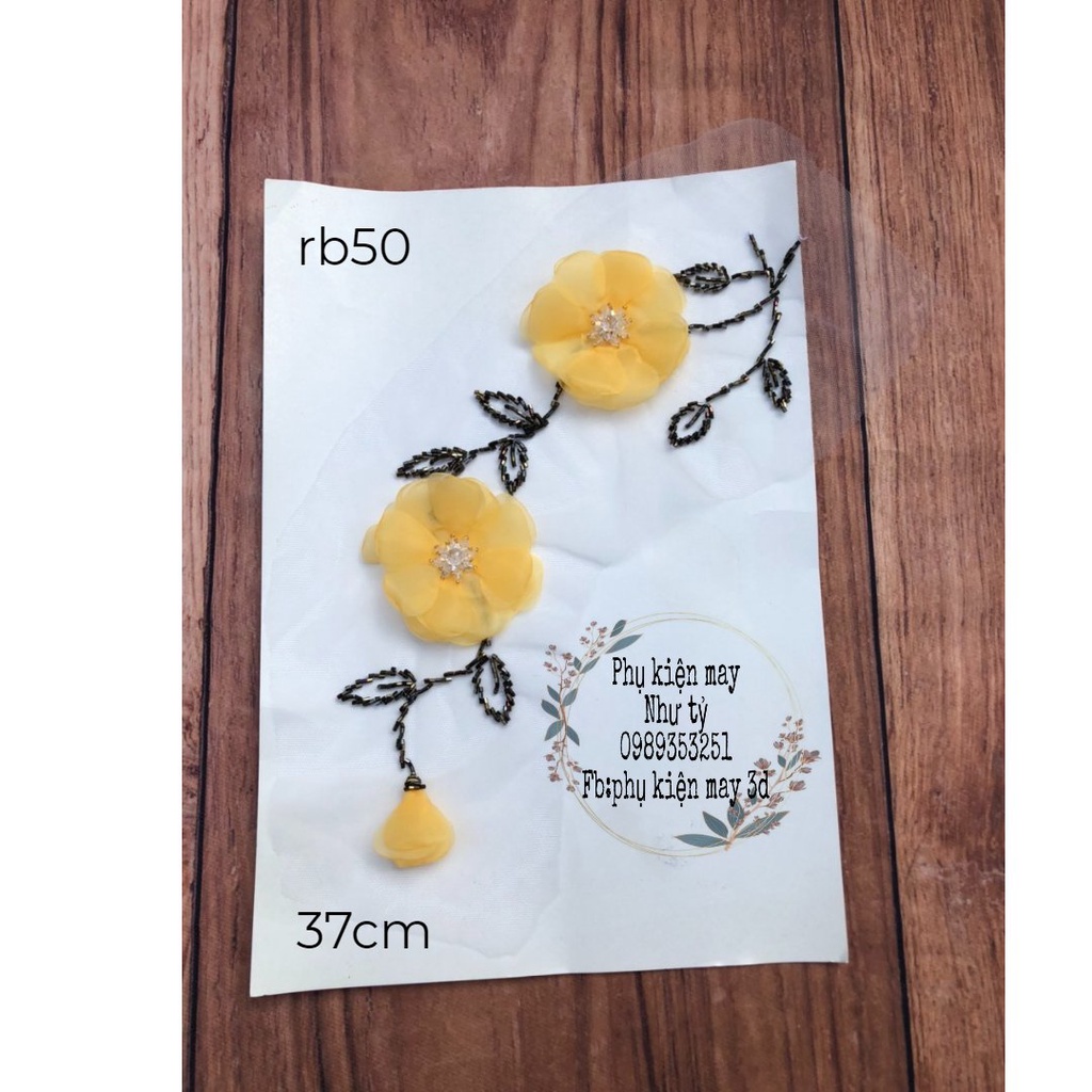 [Có sẵn] [Ảnh thật] nhánh 2 hoa kết hạt đá hoa cao cấp 37cm