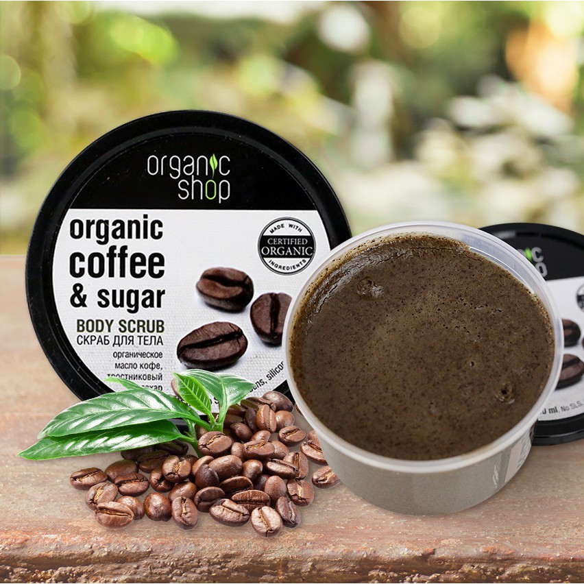 Tẩy Tế Bào Chết Toàn Thân Organic Shop Organic Coffee &amp; Sugar Body Scrub 250ml