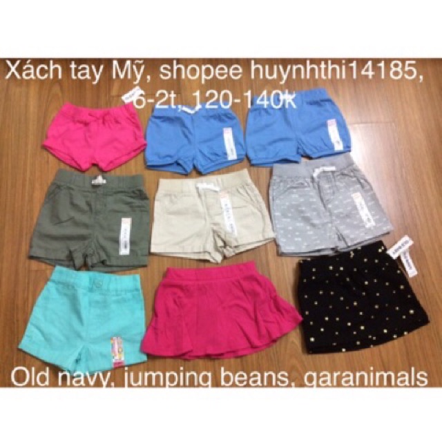 Quần sort Jumping beans hàng xách tay Mỹ