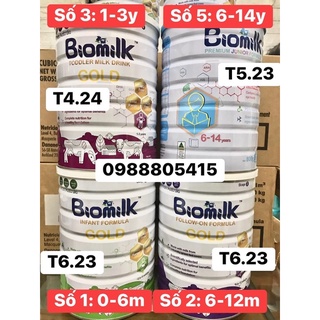 Sữa Biomilk đủ số mẫu mới 800g