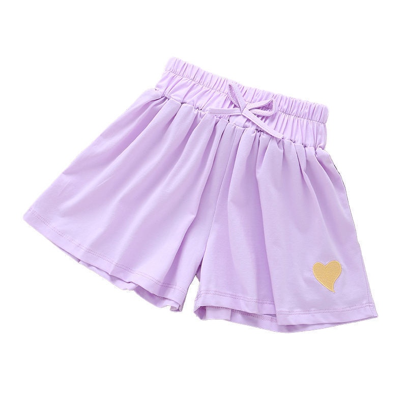 Quần Short Dáng Rộng Phong Cách Phương Tây Thời Trang Mùa Hè Phong Cách Hàn Quốc Mới Cho Bé Gái