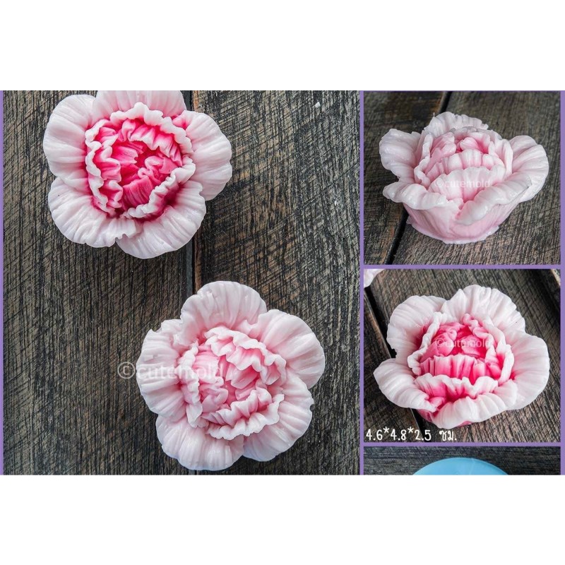 Khuôn Silicone Mẫu Đơn Nhúm Set 3 Hoa V69 V70 V71