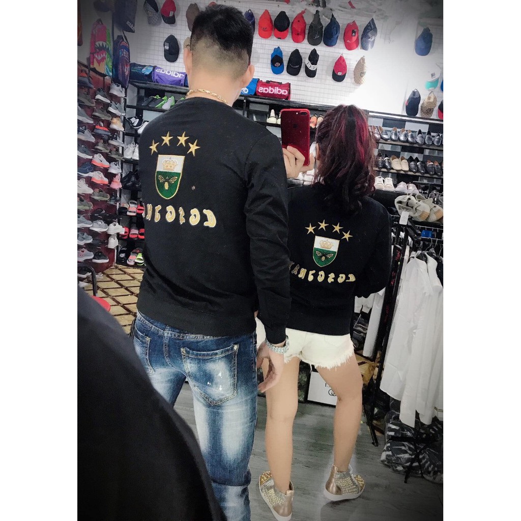 Áo Thun Nam Nữ Thu Đông Họa Tiết Đẹp Cá Tính  - Chất Liệu Nỉ Cao Cấp Loại 1 [Tặng tất khử mùi] - Full Size - TD11 - HQ F | BigBuy360 - bigbuy360.vn