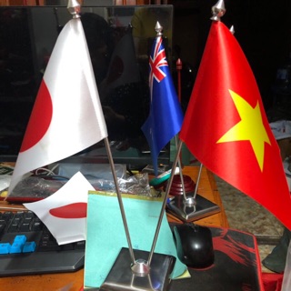 Cờ để bàn Việt Nam  - Nhật Bản ( Ảnh Thật 100%)