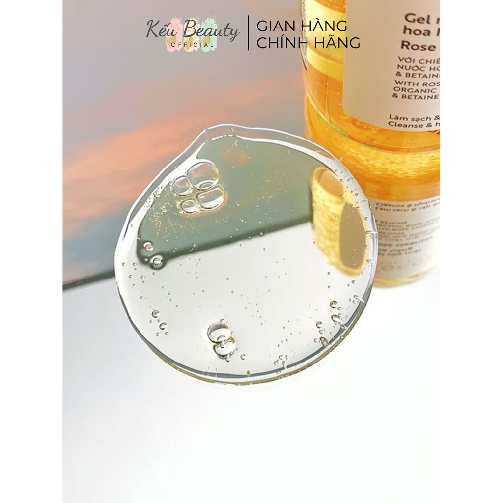 Gel rửa mặt hoa hồng Cocoon Rose Cleanser làm sạch và cấp ẩm da mặt 140ml