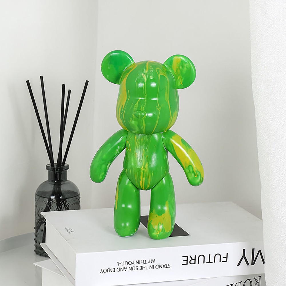 Bộ Dụng Cụ Vẽ Tranh Hình Gấu Trang Trí Phòng Bé 23cm Kèm Màu 60ml DIY Bearbrick Đồ chơi