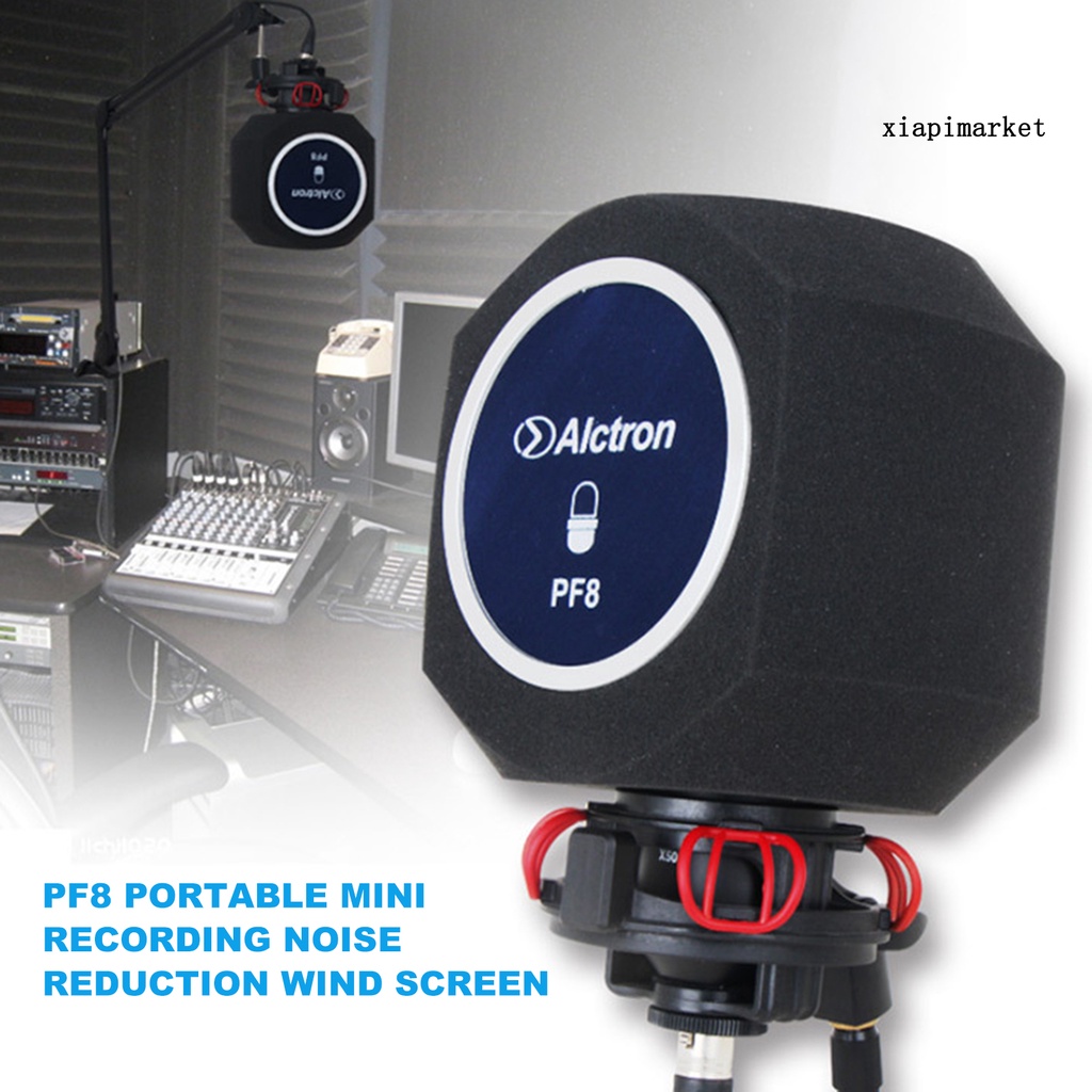 Màng Lọc Âm Thanh Chống Gió Giảm Tiếng Ồn Bằng Kim Loại Nhỏ Gọn Dành Cho Micro Studiopf8
