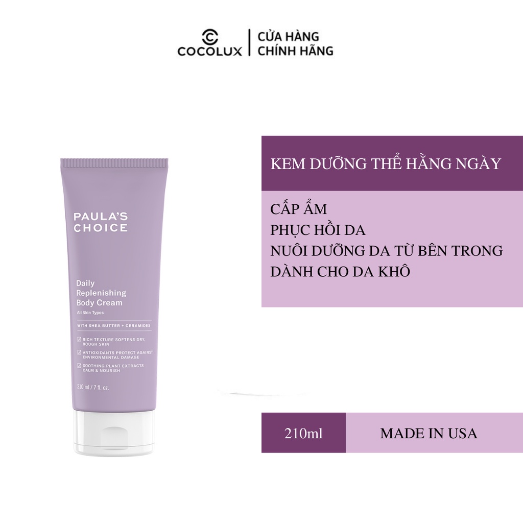 Kem Dưỡng Thể Paula's Choice Daily Replenishing Body Cream 210ml