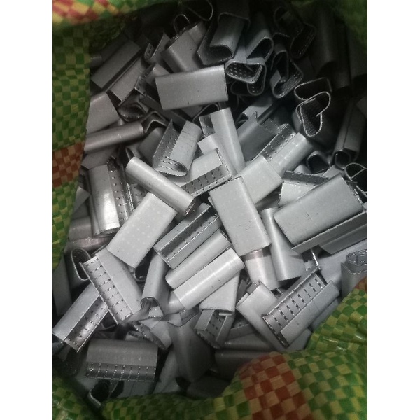 Bọ sắt loại tốt, bấm ko gãy, gai nhám, chốt dây đai nhựa pet / nhựa pp 12mm / 16mm /19mm