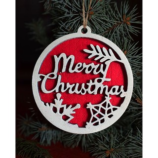 Tag Gỗ Trang Trí Noel Handmade