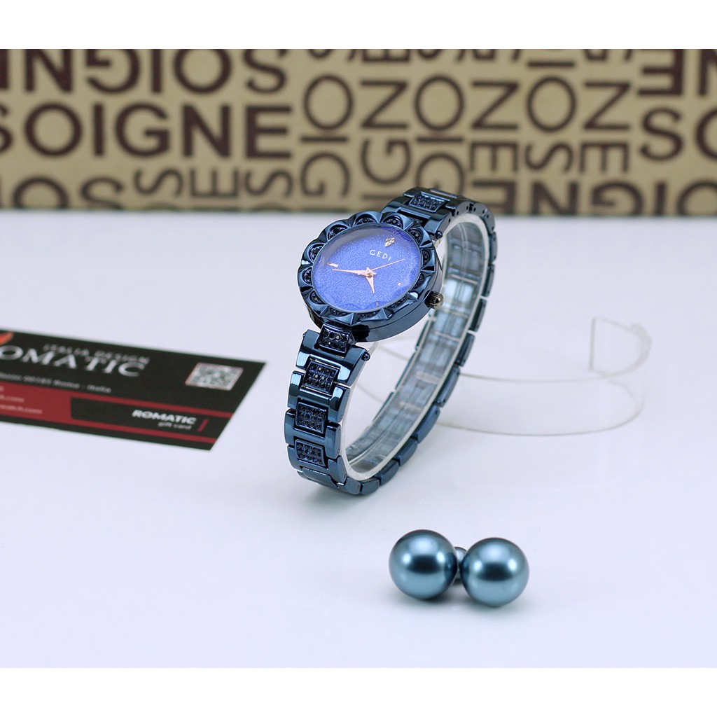 Đồng hồ nữ GEDI SOFIA GAFUL Sang chảnh - Sơn tĩnh điện cực bền màu + Tặng Hộp & Pin