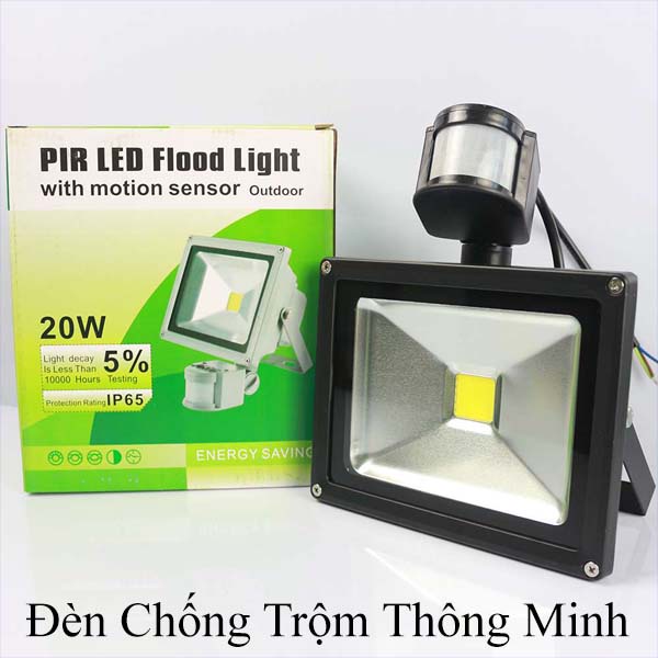 Đèn Pha Cảm Biến Hồng Ngoại Chống Trộm Thông Minh
