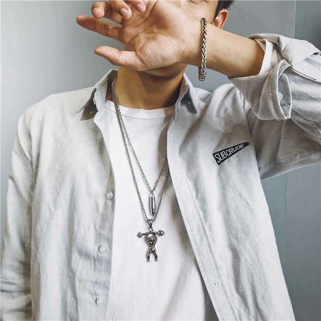 Dây Chuyền Thép Titan Phong Cách Hip Hop Cho Nam