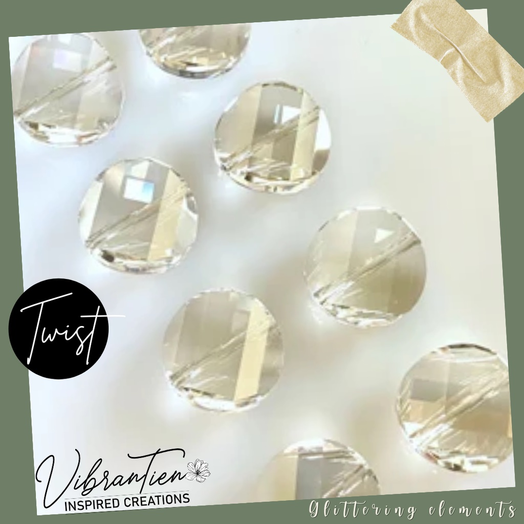 Pha lê Swarovski Áo tròn dẹt 18mm