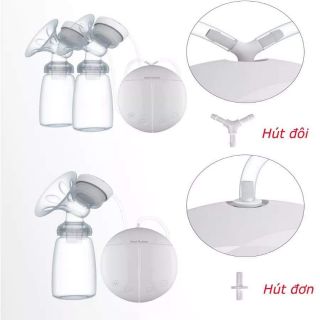 Máy hút sữa điện đôi real bubee