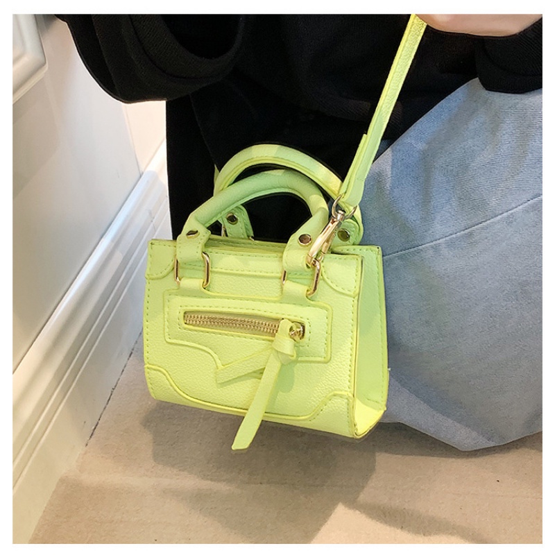 Túi Đeo Chéo Hình Vuông Nhỏ Có Khóa Kéo Màu Sắc Ngọt Ngào Gylb1647