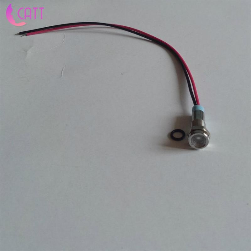 Đèn Led Kim Loại 6mm 220v Gắn Bảng Điều Khiển Xe Hơi / Xe Tải / Tàu Thuyền Màu Đỏ | BigBuy360 - bigbuy360.vn