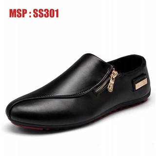 GIÀY LƯỜI DA NAM MÀU ĐEN ĐẸP : MSP - SS301