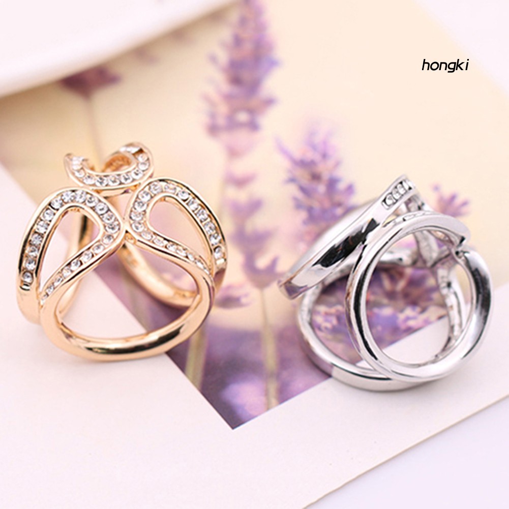 Khuy Cố Định Khăn Choàng Đính Đá Lấp Lánh Thời Trang Cho Nữ