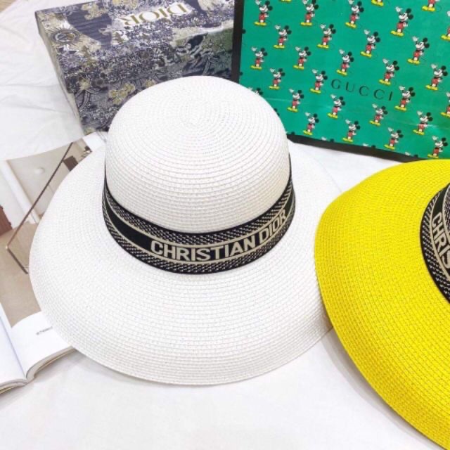 Mũ cói chuông nhỏ vành cụp nơ dio đen