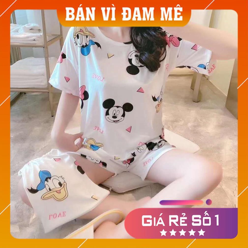 BỘ NGỦ HÌNH MICKEY MÀU TRẮNG BASIC - BỘ MẶC NHÀ CHUỘT MICKEY 1997 FASHION