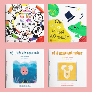 Sách - Combo 4 cuốn Điều kì diệu của màu sắc - Ehon Nhật Bản cho bé 0 - 6 tuổi (Tặng hướng dẫn học chơi cùng con)