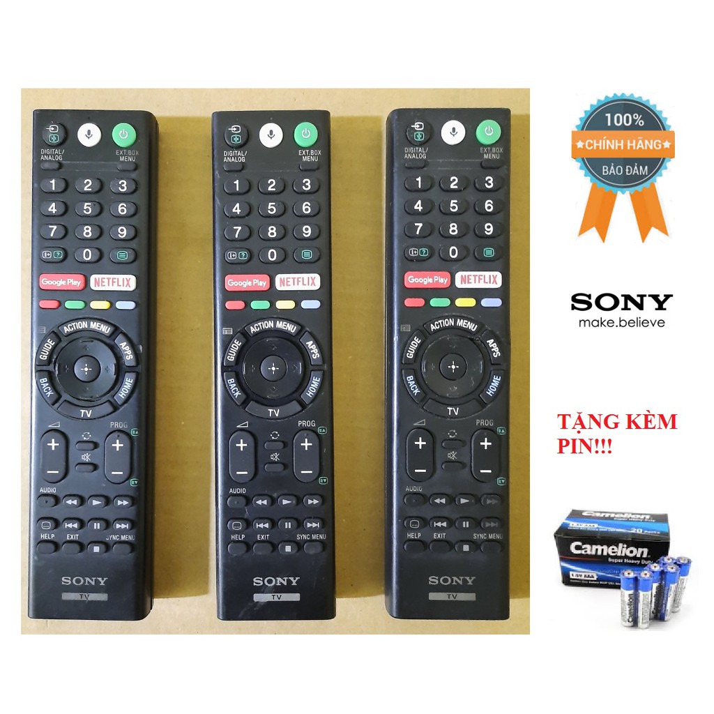 Remote Điều khiển tivi Sony giọng nói- Hàng chính hãng theo TV BH 6 tháng-Điện tử Alex-Tặng kèm pin