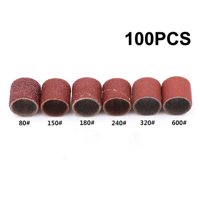 Set 100 miếng bọc nhám cho mũi mài đánh bóng 80#-600#