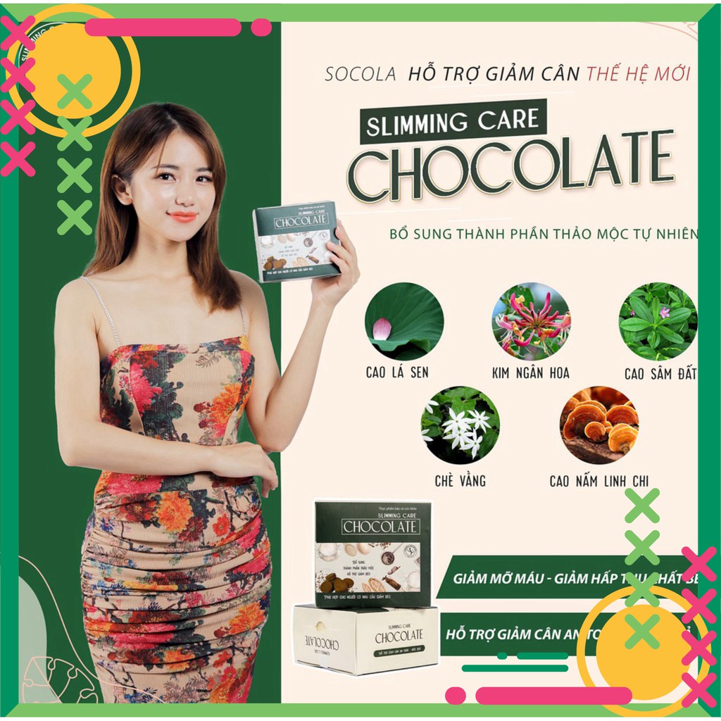 Viên Chocolate Giảm Cân Slimming Care Thảo Mộc Có Bán Sĩ