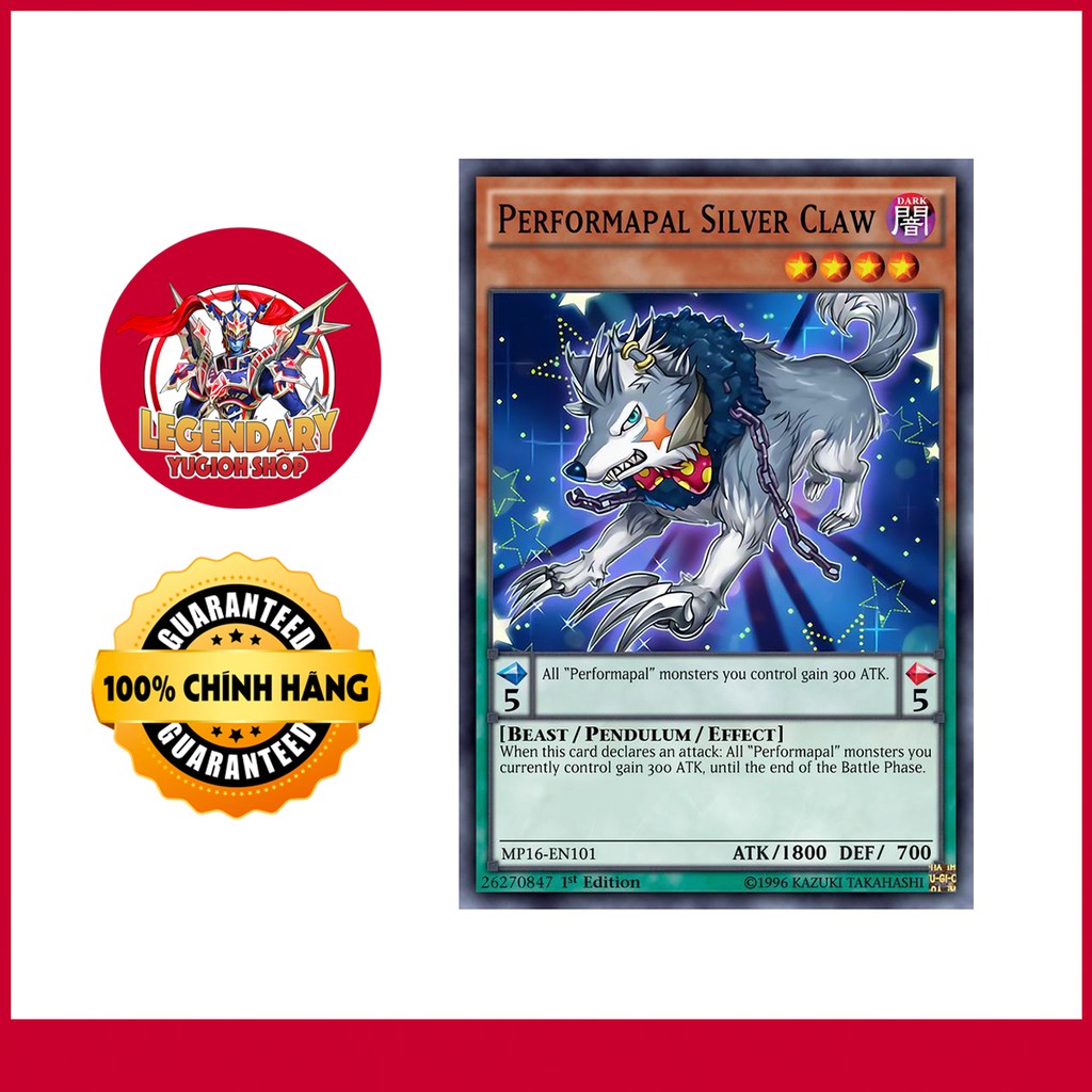 [EN][Thẻ Bài Yugioh Chính Hãng] Performapal Silver Claw