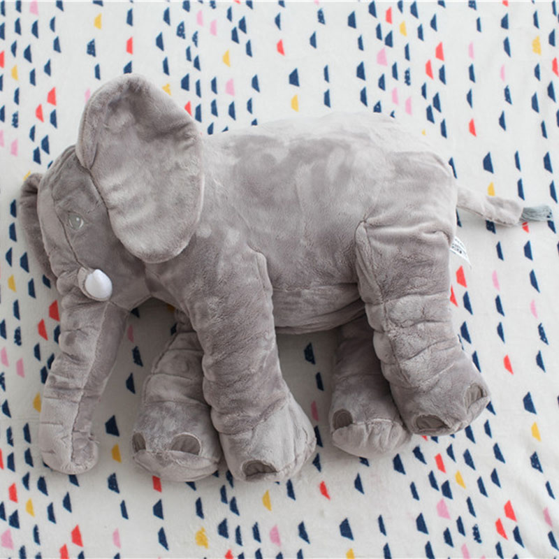1 Chú Voi Nhồi Bông Mềm Mại Cỡ Lớn 60cm Cho Bé