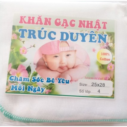 Combo 5 Khăn Sữa 4 Lớp Cao Cấp Cho Bé Sơ Sinh - Khăn Sữa Em Bé 4 Lớp Cao Cấp