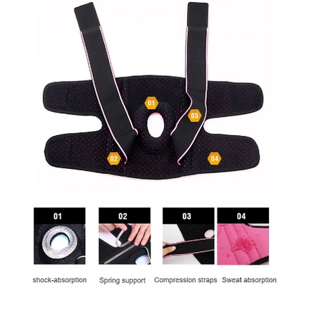 Đai đầu gối Aolikes AL 7912 7908 7616 có đệm hơi silicone thoáng khí bó ống khớp băng cuốn bảo vệ quấn gym yoga