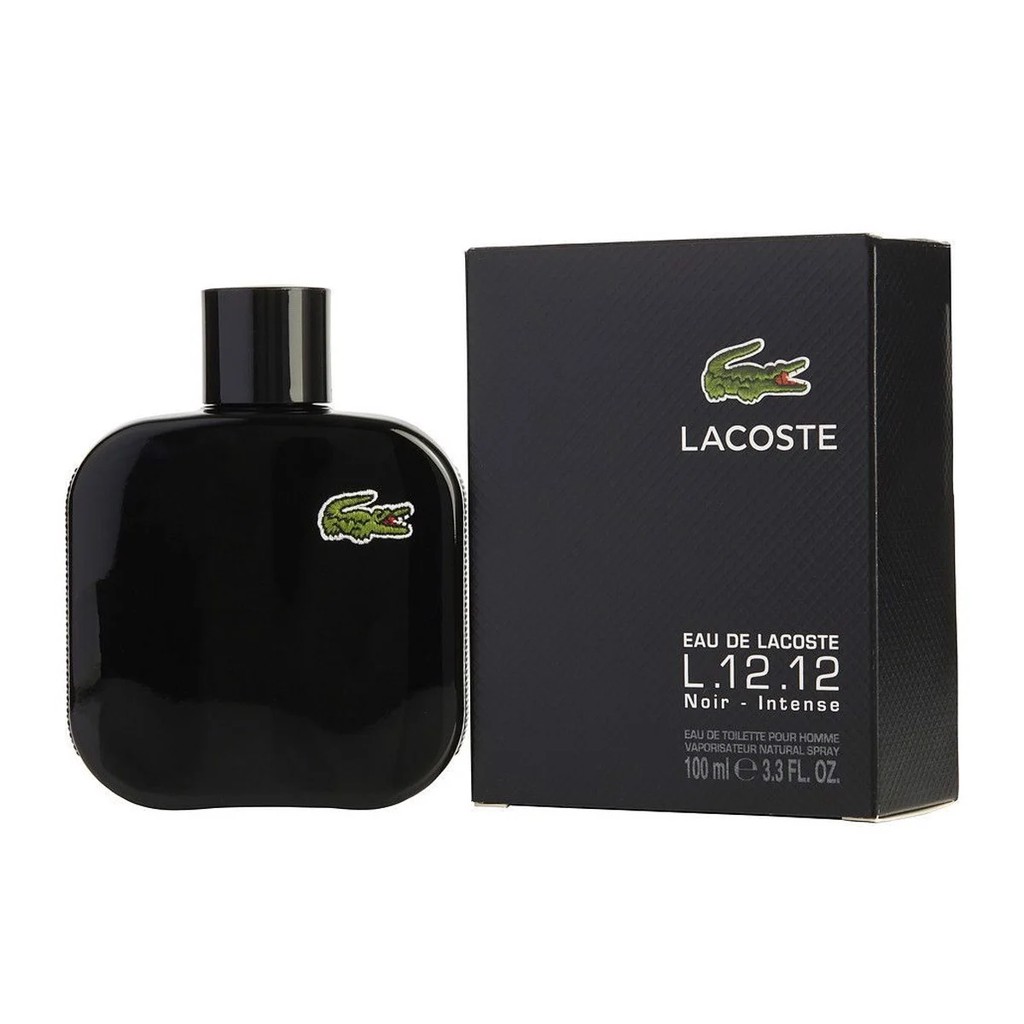 [ nước hoa Nam ♂️] LACOSTE Eau de Lacoste L.12.12 Noir - Intense EdT 100 ml