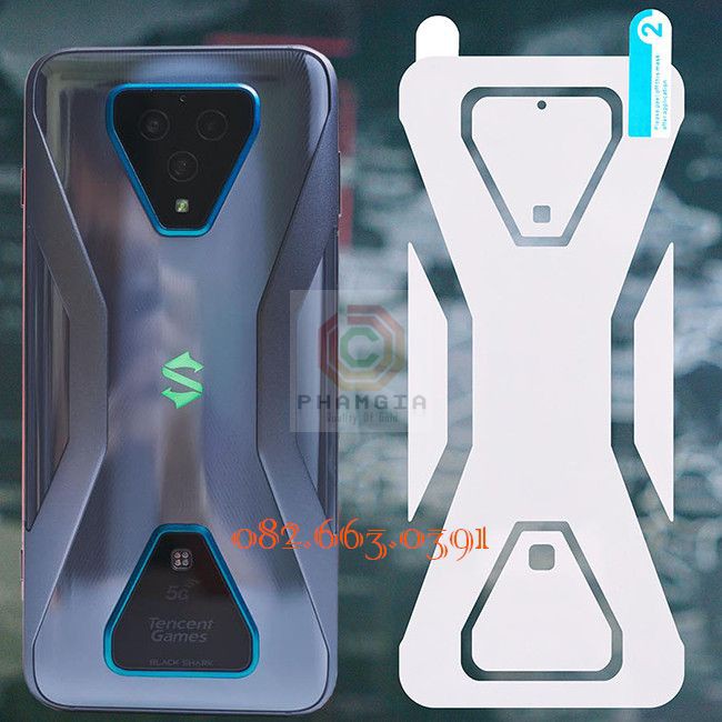 Dán Xiaomi Black Shark bóng,nhám-màn hình, mặt lưng, mặt lưng full viền