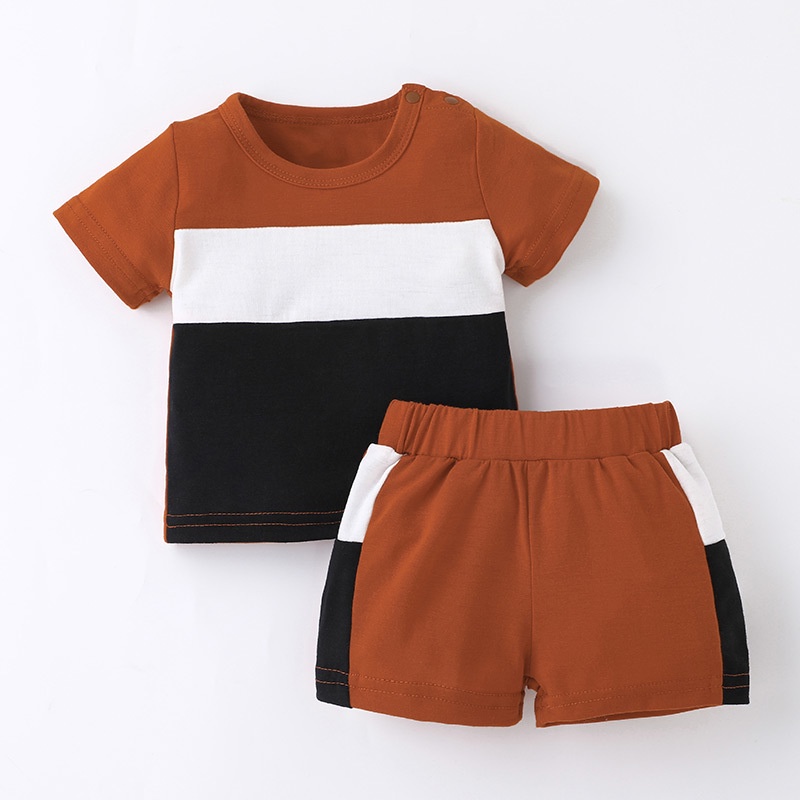 Combo bộ đồ bé trai 0-9 tháng tay ngắn áo phông quần đùi set mùa hè thời trang cho bé trẻ em sơ sinh