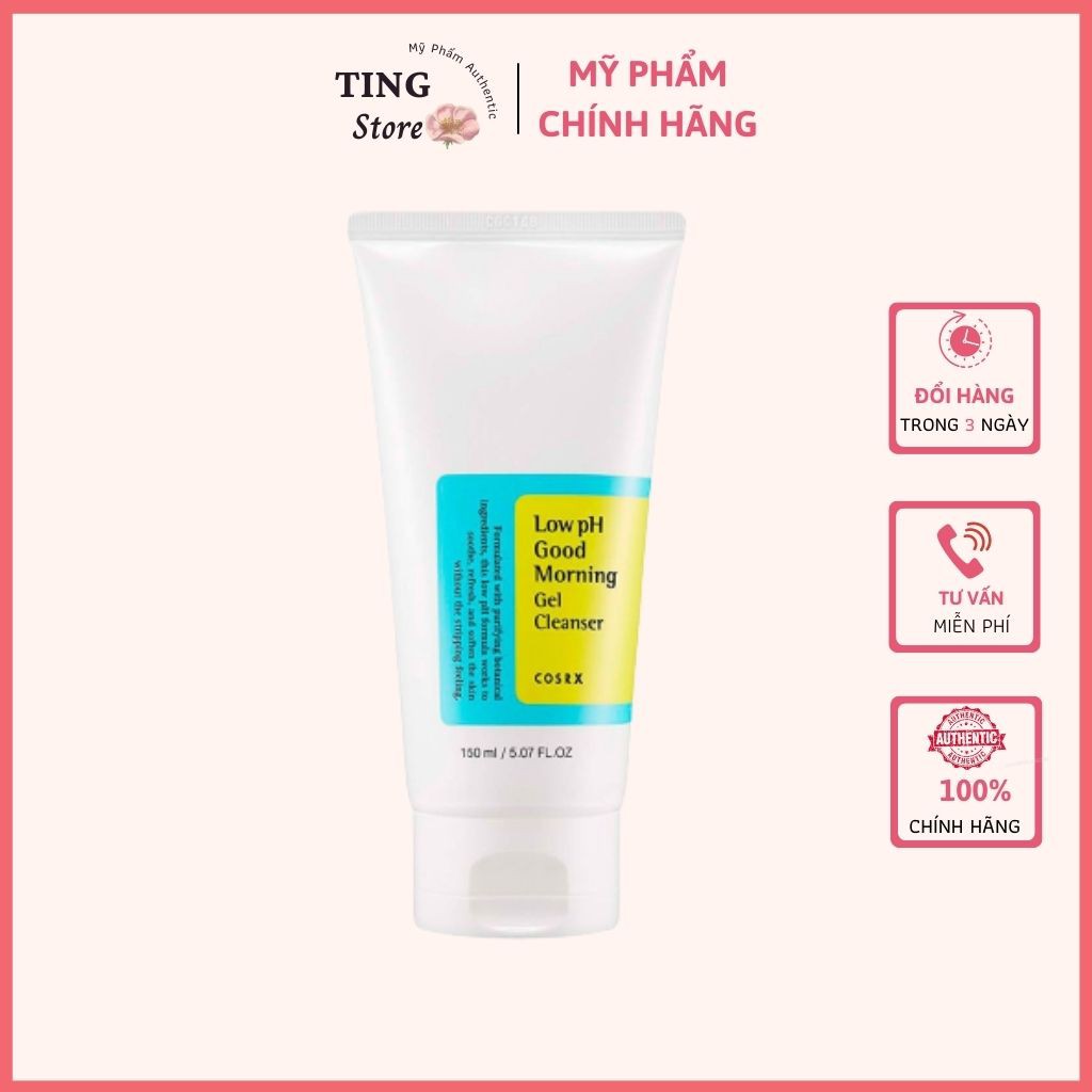 Sữa rửa mặt Cosrx Low PH Good Morning Gel Cleanser dạng gel 150ml dùng được cho cả da nhạy cảm | WebRaoVat - webraovat.net.vn