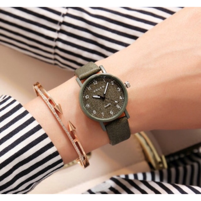 [CỰC HOT] ĐỒNG HỒ NỮ DÂY DA DOUKU KIM TUYẾN HẠT SA SIÊU ĐẸP | BigBuy360 - bigbuy360.vn