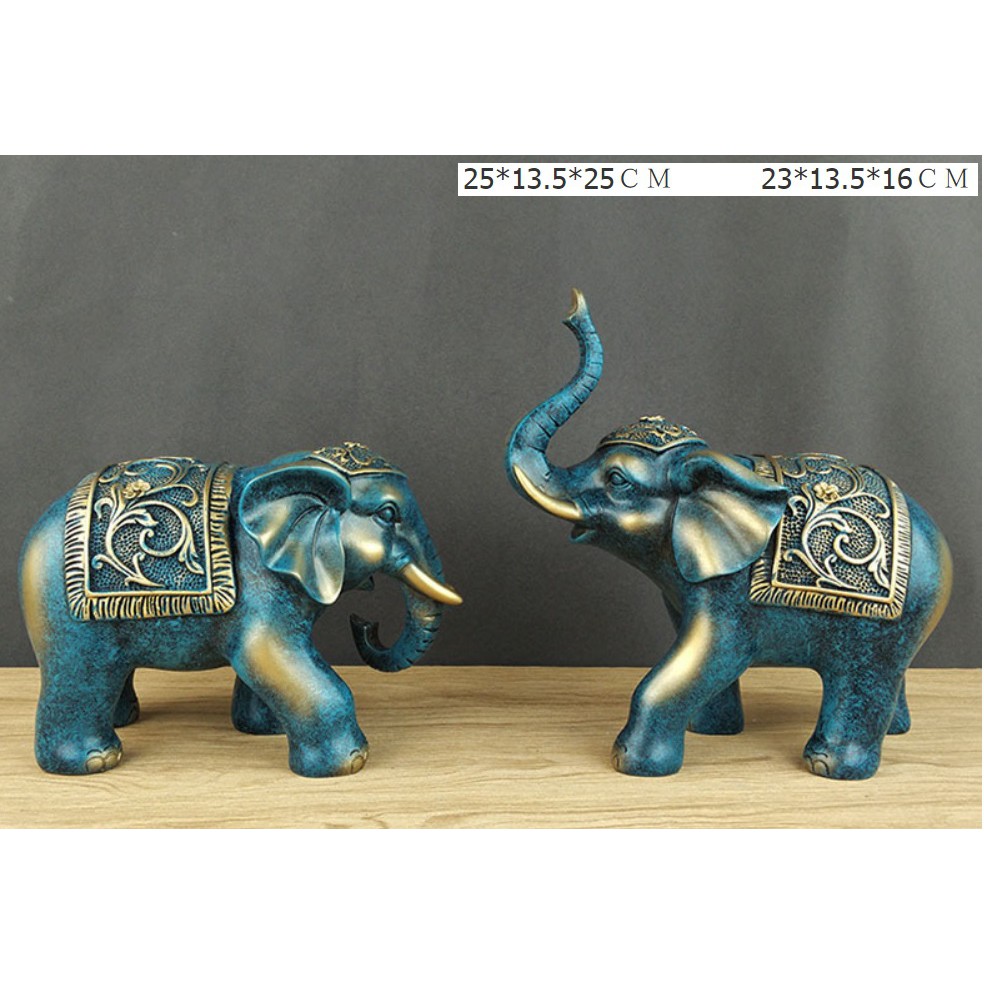 Bộ voi trang trí DHVTT010