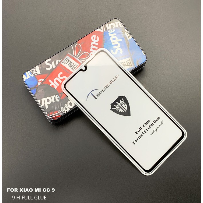 Cường lực Xiaomi CC9 / CC9E - A2 lite full 5D không chấm liti, hít toàn màn
