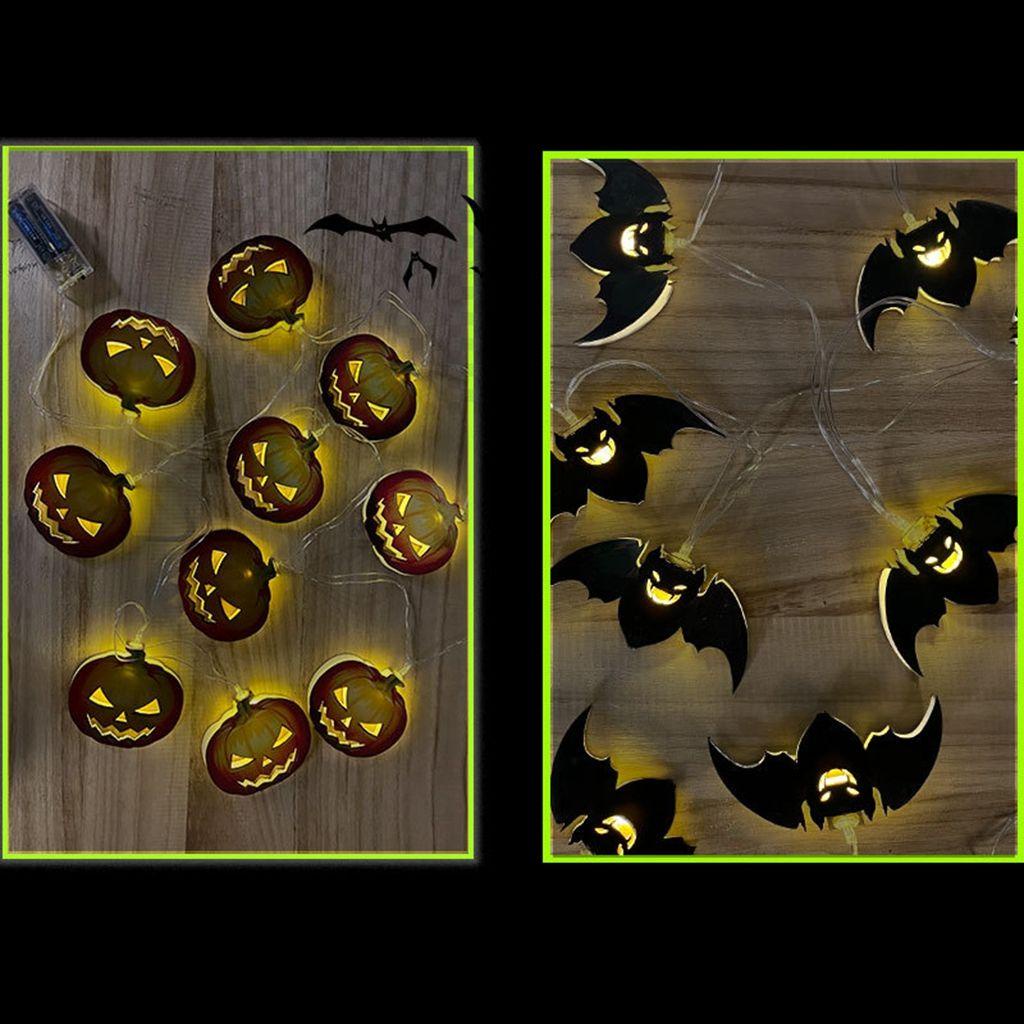 Dây Đèn LED 2m Hình Quả Bí Ngô Trang Trí Halloween