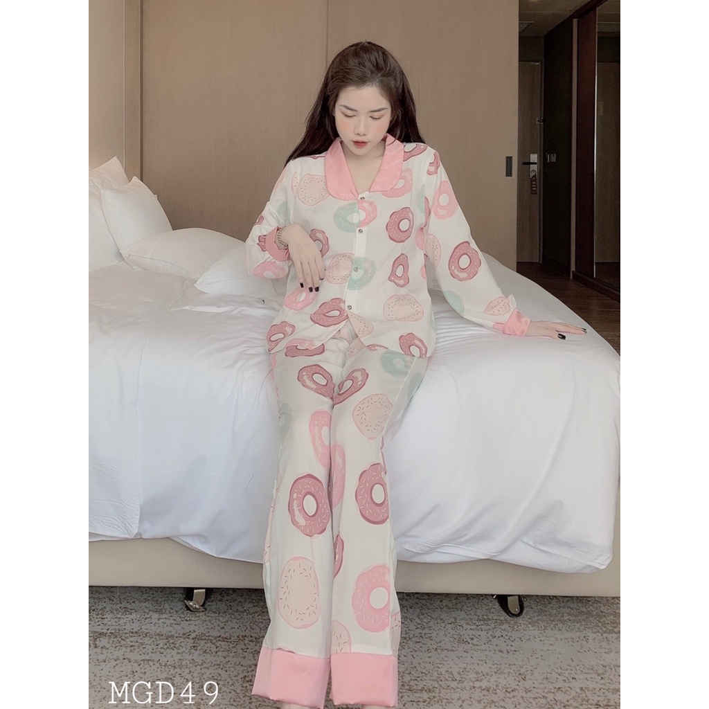 Bộ Pijama Mặc Nhà Nữ - Đồ Ngủ Lụa Nữ Đẹp, Sang, Mềm Mát, Quần Áo Ngủ Cao Cấp LUCY | BigBuy360 - bigbuy360.vn