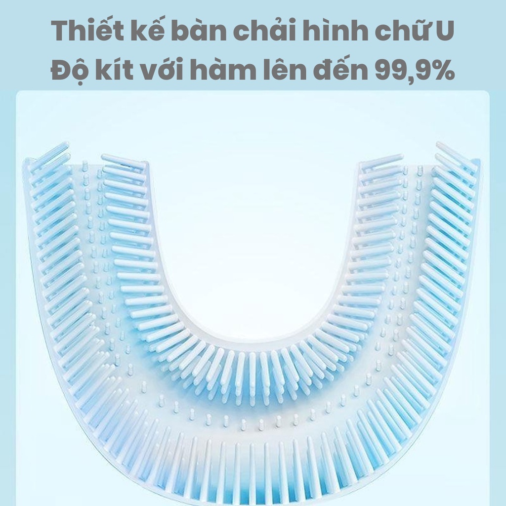 Bàn chải đánh răng siêu mềm cho bé, Bàn chải lông mềm chữ U cao cấp cho bé từ 2 tuổi đến 9 tuổi Hanghieuchobe