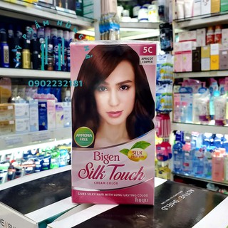 Thuốc nhuộm tóc phủ bạc Bigen, số 5C màu nâu đồng, Bigen Silk Touch
