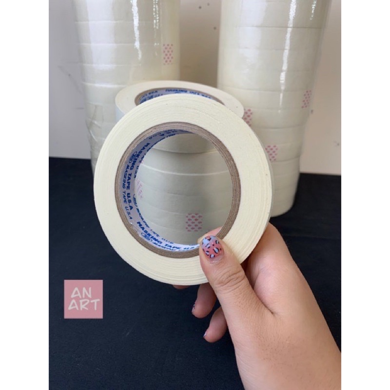 Băng Keo Giấy 2.4cm Cuộn Lớn Nhất - cố định, dán viền tranh vẽ