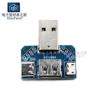 Bảng mạch chuyển đổi usb-a đực sang micro cái micro sang type-c 4p 2.54mm