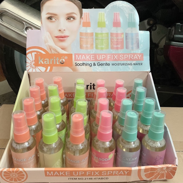 Xịt khoáng khoá nền Make up Karite